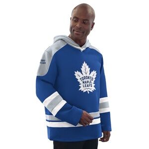 STARTER Blue and Gray Toronto Maple Leafs Pullover Hoodie